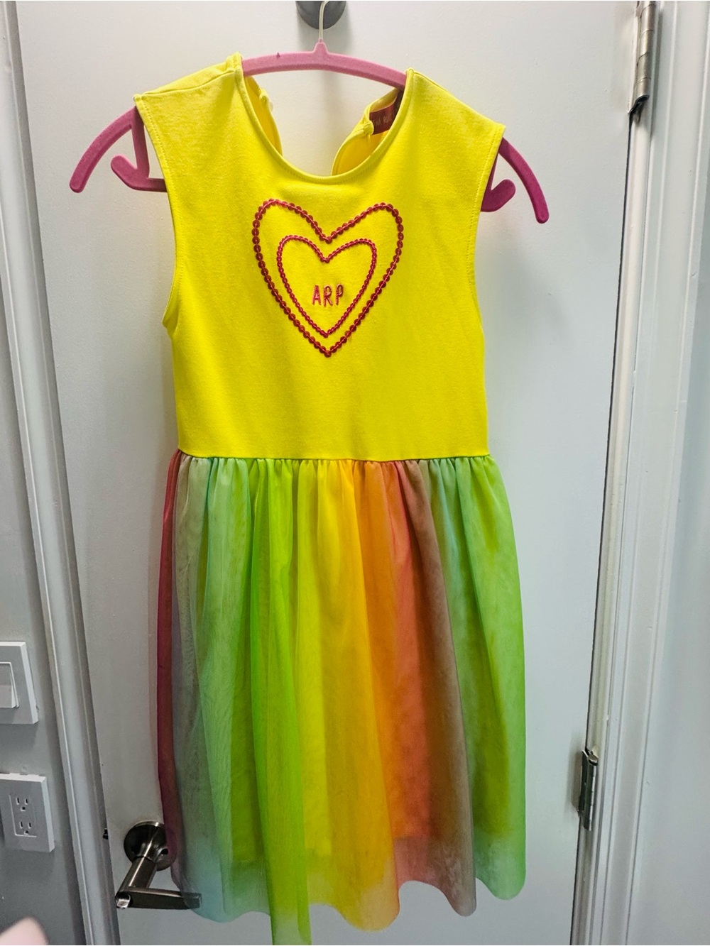 Agatha Ruiz De La Prada Bright Yellow Top with Pink Label